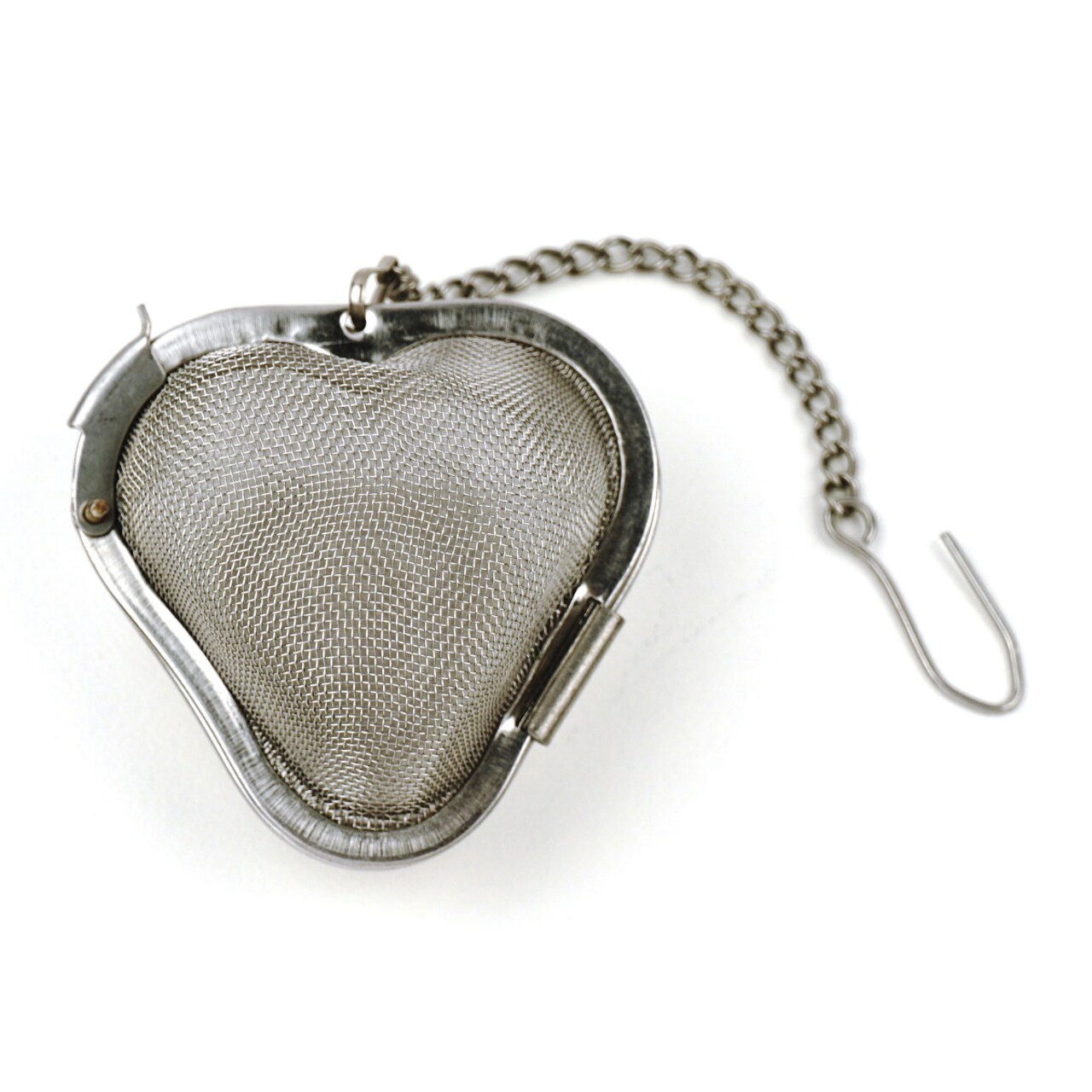 Contemporary Home Living Woven Heart Shaped Tea Infuser - 3.75" - Silver